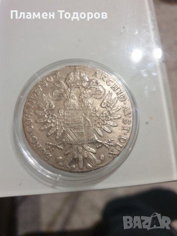 Монета Мария Тереза 1780 сребро, снимка 2 - Нумизматика и бонистика - 39944241