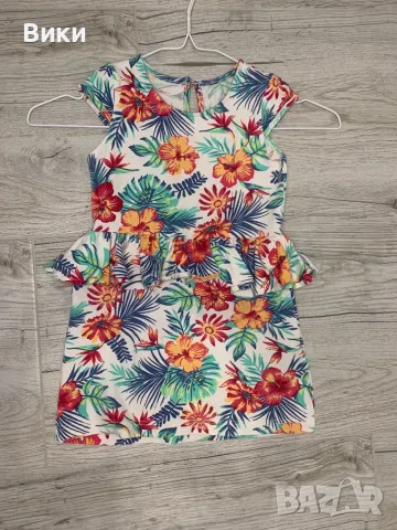 Детска рокля 4-5г ръст 110см, снимка 3 - Детски рокли и поли - 49600901