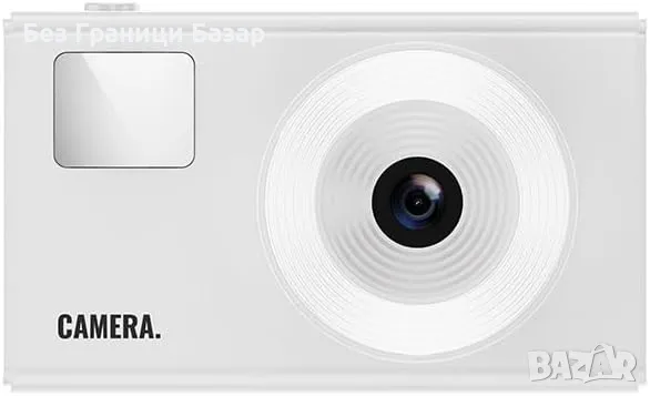 Нова Розова Камера за Деца 4K Видео, 48MP, 2.4" Екран и LED Осветление