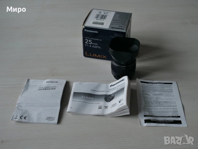 Panasonic Leica DG Summilux 25mm f/1.4 Asph. [Отличен!], снимка 3 - Обективи и филтри - 52974735