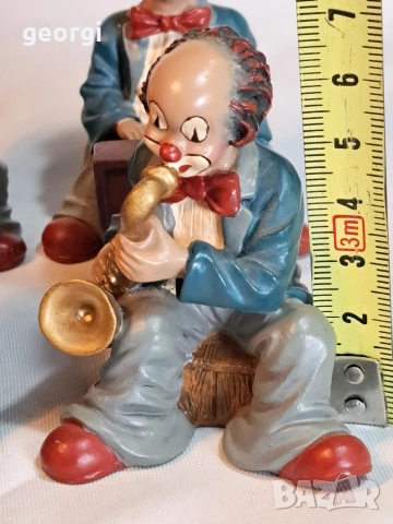 колекция фигури на клоуни музиканти Gilde 33/2, снимка 7 - Колекции - 53537234