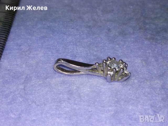 ПРЕКРАСЕН НЕЖЕН СКЪПОЦЕНЕН СРЕБЪРЕН АРТ МЕДАЛЬОН СРЕБРО 925 с БЯЛА ПОЗЛАТА и ФАСЕТ ЦИРКОНИ 72141, снимка 13 - Колиета, медальони, синджири - 43318060