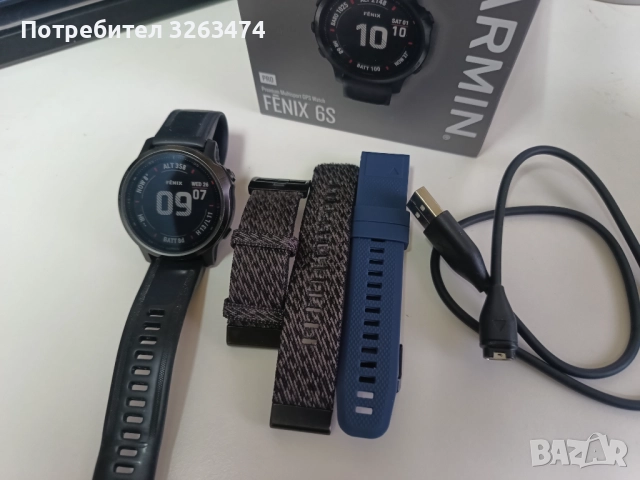 GPS часовник Garmin Fenix 6s Pro, снимка 3 - Смарт часовници - 52545331