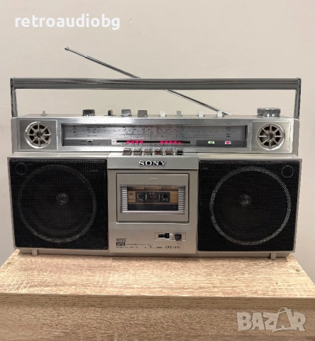 🔈Ретро радиокасетофон Sony CFS-81S Boombox🔈, снимка 2 - Радиокасетофони, транзистори - 53386295