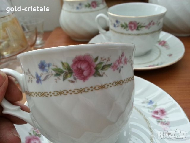Стар български порцелан чаши за чай, снимка 4 - Антикварни и старинни предмети - 33417410
