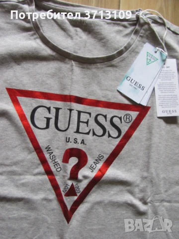 Нова с етикет дамска блуза GUESS размер S, снимка 2 - Тениски - 51421530