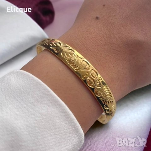 Изискана луксозност дамска гривна S a l v a t o r e с изящни елементи от медицинска стомана