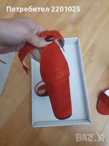 Сандали естествен велур , снимка 3 - Дамски обувки на ток - 50026289