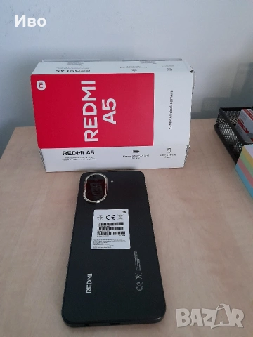 Чисто нов смартфон Xiaomi Redmi A5(черен),2 SIM карти, 6.88"