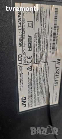 POWER BOARD ,17IPS12, for 43 inc DISPLAY ,for,JVC LT-43VF40B, снимка 5 - Части и Платки - 37271140