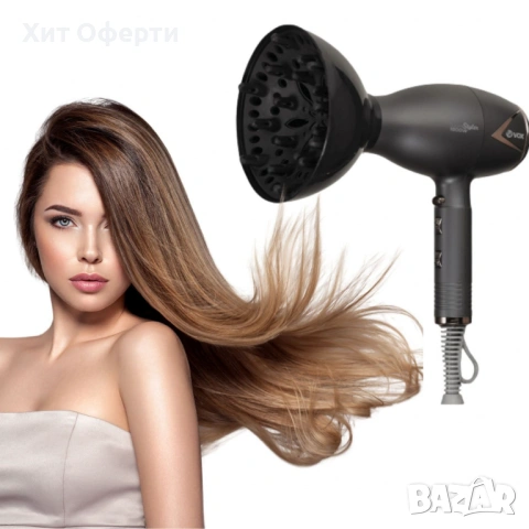 Сешоар VOX,  HT 8776, йонизация, концентратор и дифузер, снимка 2 - Сешоари - 53145801