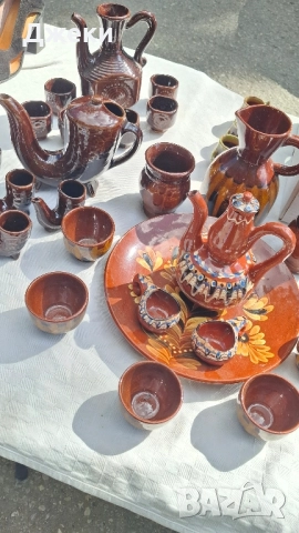 КЕРАМИКА-4 комп.(20бр.чашки)финна керамика-антика, снимка 3 - Антикварни и старинни предмети - 51784814