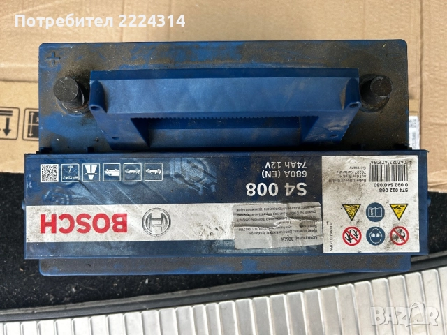 Акумулатор  Bosch 74 Ah, снимка 2 - Аксесоари и консумативи - 52748943