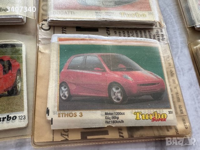 Колекционерски картинки от дъвки  TURBO ,OTO MOTO,BOM BIBOM , снимка 4 - Колекции - 43968959