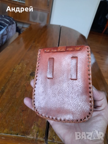 Стара кожена чантичка за колан #3, снимка 3 - Други ценни предмети - 52203960