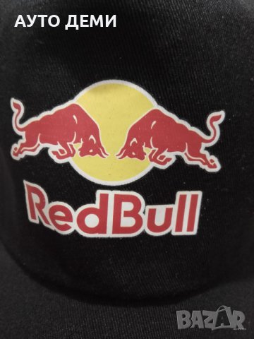 Черна шапка с цветно лого Ред Бул Red Bull, снимка 3 - Аксесоари и консумативи - 38738426