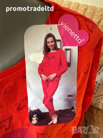 Качествена дамска пижама дълъг ръкав панталон Vienetta, снимка 2 - Пижами - 51997366