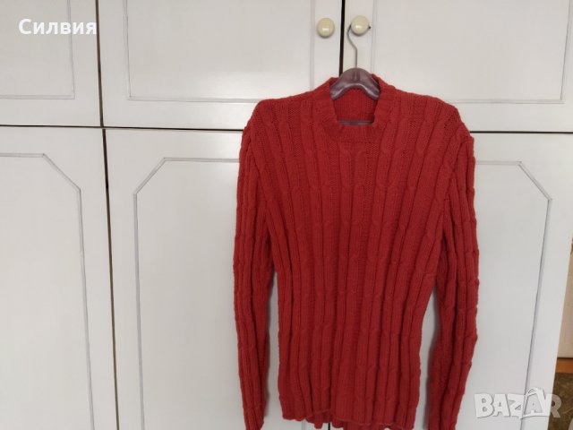 Ръчно плетен дамски пуловер, снимка 2 - Блузи с дълъг ръкав и пуловери - 34716150