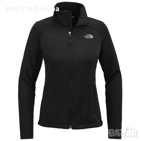 The North Face Women's TNF Black Chest Logo Ridgewall Soft Shell Jacket черно оригинално марково яке
