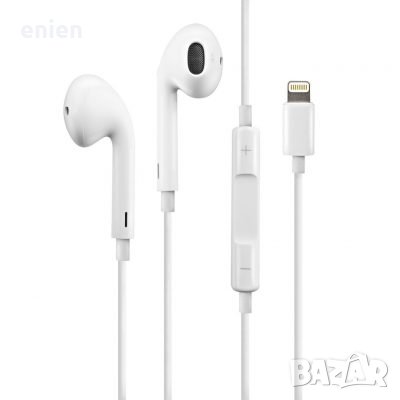 Оригинални слушалки Apple Earpods с микрофон с lightning жак за iPhone