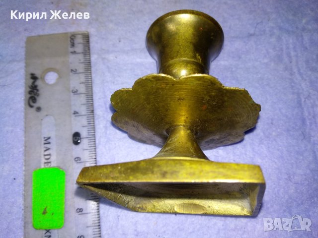 СТАР БРОНЗОВ СВЕЩНИК - ЦВЕТЕ За ДОМА ВИЛАТА РЕТРО ИНТЕРИОР КОЛЕКЦИЯ 42687, снимка 5 - Декорация за дома - 43827901