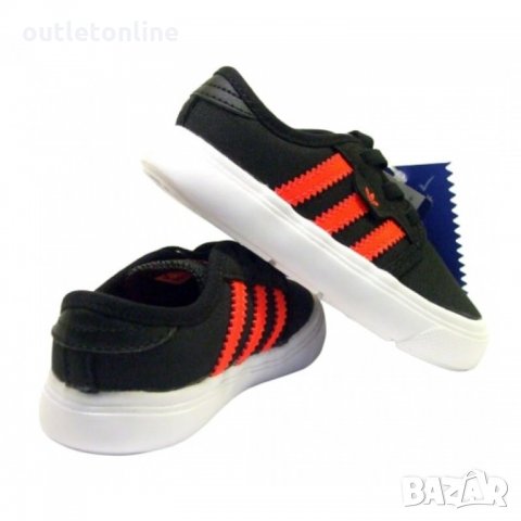 №22 и 26; Оригинални Детски кецове Adidas Originals Seeley I, Black/SolRed, снимка 6 - Детски маратонки - 27608315