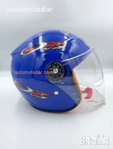Отворена детска мото каска скутер, снимка 2 - Аксесоари и консумативи - 50006539