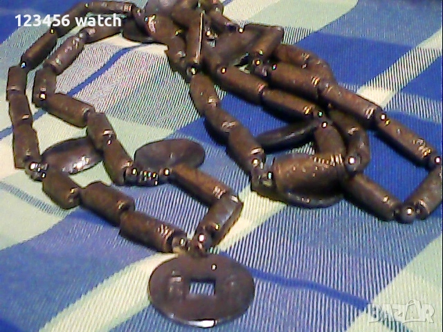 стар позлатан посребрен китаеиски гердан, снимка 2 - Антикварни и старинни предмети - 53600672