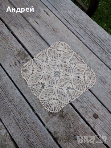 Стара плетена покривка #10