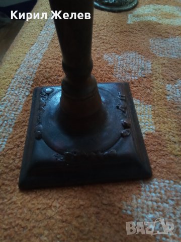 Стар бронзов свещник 42529, снимка 7 - Колекции - 43785647