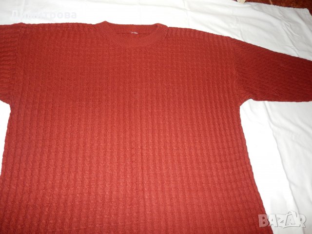 Тъмно червен блузон Л-ХЛ размер, снимка 3 - Блузи с дълъг ръкав и пуловери - 27176430