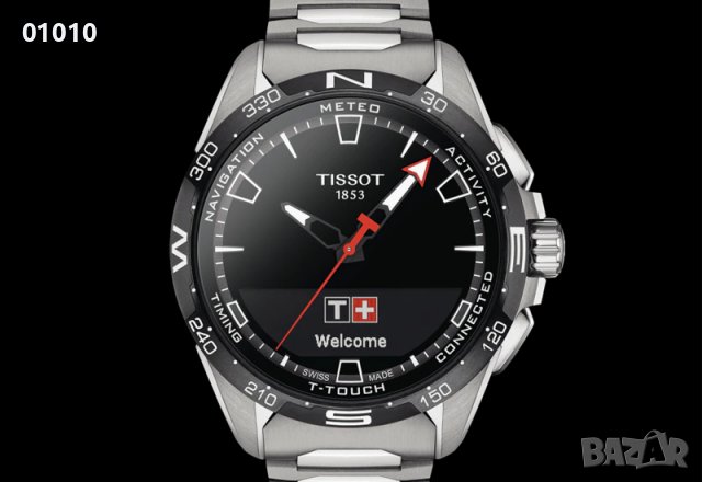 Tissot T-Touch Connect Solar Sapphire Titanium смарт часовник, снимка 2 - Смарт часовници - 40138598