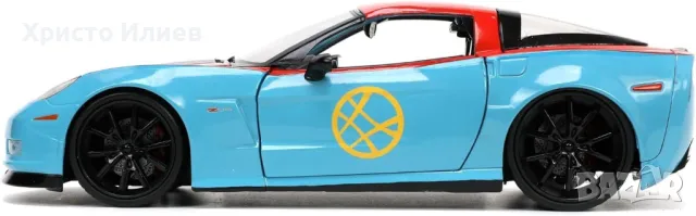 Метална кола с фигура Доктор Стрейндж Jada Marvel Doctor Strange 1:24 , снимка 6 - Коли, камиони, мотори, писти - 47517252