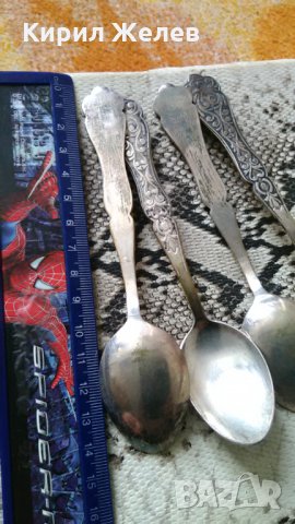 СТАРИННИ ПОСРЕБРЕНИ БРОНЗОВИ ОРНАМЕНТИРАНИ Лъжици комплект 12 бр в ЛУКСОЗНА КУТИЯ Лъжички А1050, снимка 7 - Прибори за хранене, готвене и сервиране - 32601146