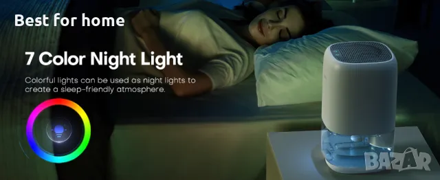 Влагоабсурбатор / Изсушител CONOPU 1000 мл с LED , снимка 15 - Овлажнители и пречистватели за въздух - 48280777