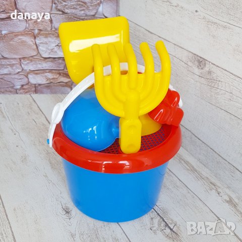 2925 Кофичка за пясък с лопатка търмък формички за пясък и сито, снимка 7 - Други - 37060911