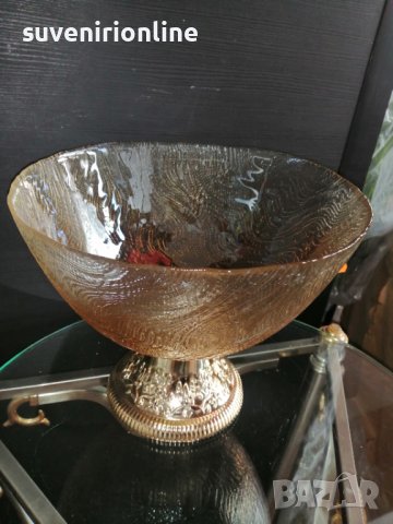 Стъклена купа / фруктиера