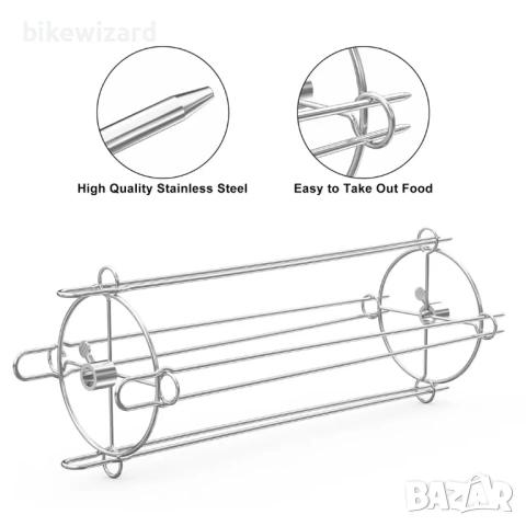 Комплект за шишчета от неръждаема стомана НОВО, снимка 5 - Барбекюта - 53251726