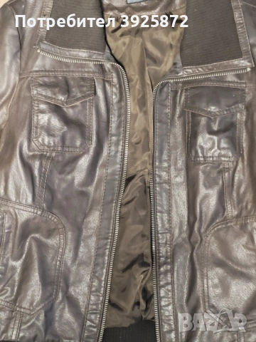 Кожено яке, снимка 3 - Якета - 51938812