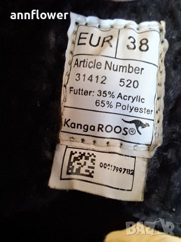 Ботуши Kangaroo 38, снимка 12 - Дамски ботуши - 43550297
