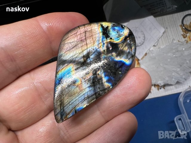 Уникален спектролит лабрадорит, снимка 6 - Други ценни предмети - 39383795