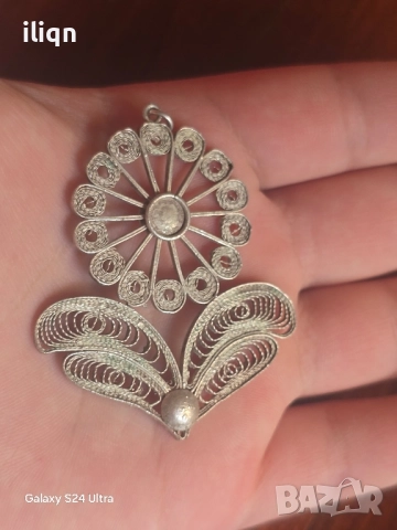 Сребърна Масивна висулка Филигран. Цена 34.99лв. За Севлиево безплатна доставка., снимка 2 - Колиета, медальони, синджири - 51632924