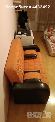 2 разтегателни дивана с място за багаж 2 табуретки и 4 възглавнички, снимка 5 - Други - 52516970