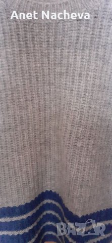 Пуловер Зимен от домашна прежда, снимка 3 - Блузи с дълъг ръкав и пуловери - 38875916