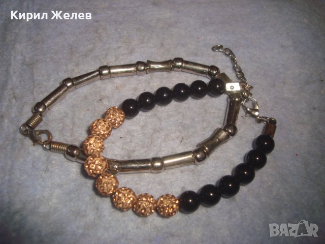 ДВЕ РЕТРО АРТ ГРИВНИ ПОСРЕБРЕНА и ТОПЧЕТА с КРИСТАЛЧЕТА ХЕНД МЕЙД БИЖУТА 18991, снимка 5 - Гривни - 37026961