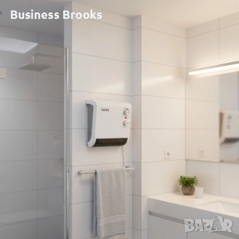 Отоплителна печка за баня Voltz OV51970J – 2000W, вентилатор, водоустойчива, снимка 5 - Отоплителни печки - 53238980