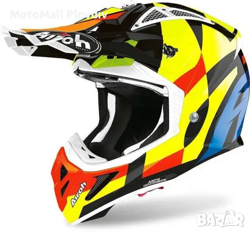 airoh каска aviator ace trick orange размери s m l мото, снимка 8 - Аксесоари и консумативи - 49347960