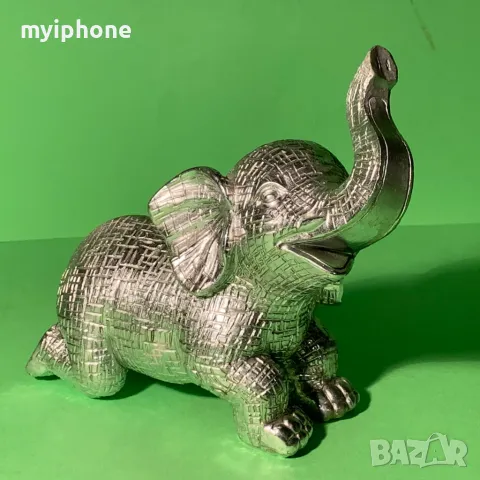Сатуетка слонче  14 см. висока, снимка 2 - Колекции - 48435672
