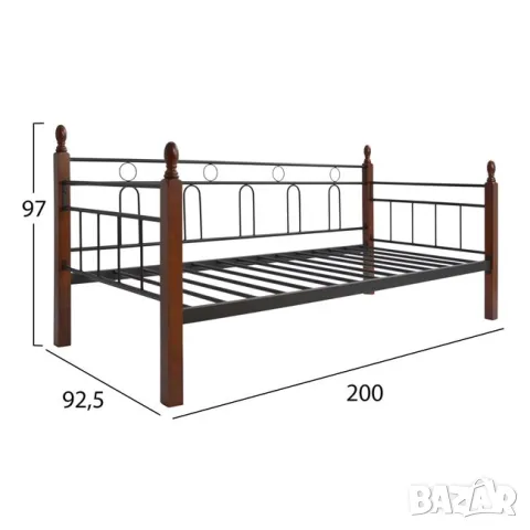 легло метално  90-190 , снимка 4 - Спални и легла - 48810256