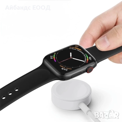 Магнитно зарядно за Apple Watch с USB-C (Fast Charge) и USB-A, снимка 5 - Кабели и адаптери - 51435205